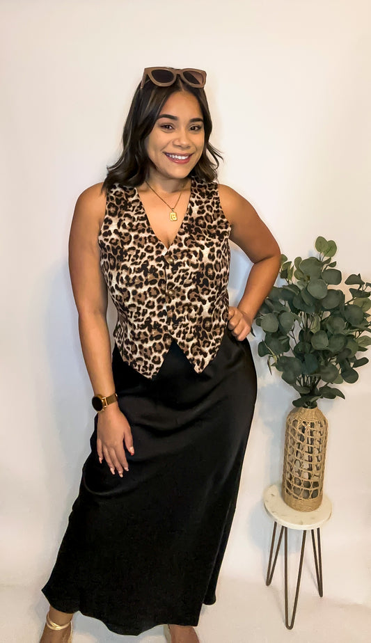 Satin Black Skirt